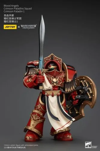 Warhammer The Horus Heresy Actionfigur 1/18 Blood Angels Crimson Paladins Squad - Aufstellfigur der Blood Angels, detailreich und ideal für Sammler und Warhammer-Fans.