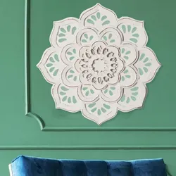 Vintage Wandbild Wanddeko aus Holz Amila