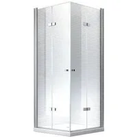 Glaszentrum Hagen Eckdusche - 90x90x180 cm - Hera Duschkabine - Eckdusche mit 8 mm ESG Sicherheitsglas, ideal für platzsparende Bäder. Wasserabweisende Beschichtung und hochwertige Aluminiumprofile sorgen für einfache Reinigung und flexible Montage.