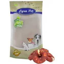 Lyra Pet® Kauringe mit Entenbruststreifen 1 kg - Hundefutter: Schmackhafte Kauringe aus Rinderhaut und zarter Entenbrust, fettarm und ideal für langanhaltenden Kauspaß. Fördert die Zahnpflege und ist perfekt für Hunde jeden Alters.
