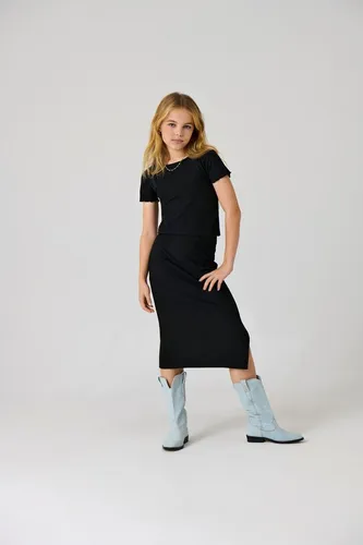 KIDS ONLY Jerseyrock KOGNELLA LONG SIDE SLIT SKIRT JRS NOOS in schwarz von KIDS ONLY