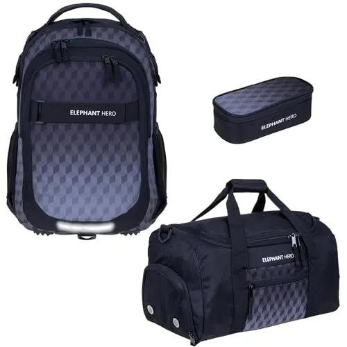 Elephant 3 Teile Set Schulrucksack Signature Hero 2 von Elephant