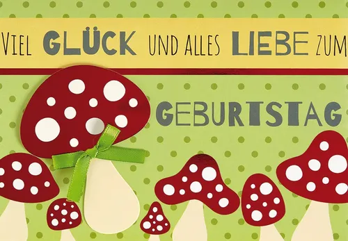 Perleberg-751-0032- Glückwunschkarte im Format 11,6 x 16,6 cm mit Briefumschlag