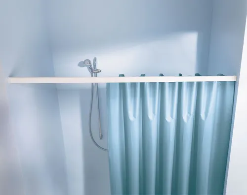 Kleine Wolke Federstange für Duschvorhang 75 - 125 cm / Ø 2,1 cm / weiß