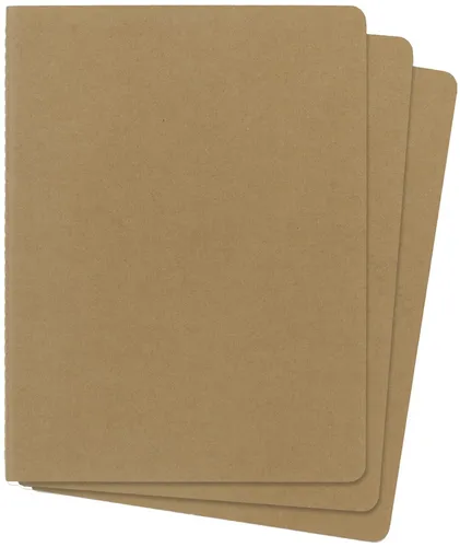 MOLESKINE Notizheft Cahier XL/A4 liniert Karton braun 3 Stück