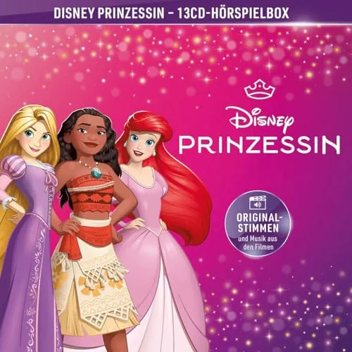 Disney Prinzessin 13CD-Hörspielbox - Hörbücher mit den zauberhaften Geschichten der Disney Prinzessinnen, ideal für kleine Märchenliebhaber und lange Autofahrten.