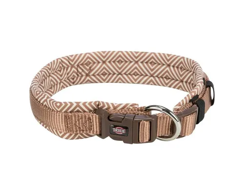TRIXIE Hunde-Halsband Premium Halsband mit Neopren-Polsterung Boho-Rauten/karamell, extra br
