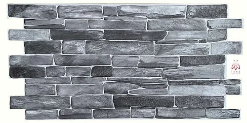 IKHEMalarka 3D Wandpaneel CPVC01 - 4qm Steinoptik - Wandpaneele aus flexiblem PVC, ideal für kreative Wandgestaltungen in Küche, Bad oder Wohnzimmer. Wasserdicht und einfach zu montieren, bringen sie einen modernen 3D-Effekt in Ihr Zuhause.