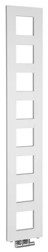 Sapho Badheizkörper BLOCK 280x1750 mm, Weiß matt - Eleganter Badheizkörper mit Mischbetrieb für individuelle Heizoptionen. Ideal für effiziente Wärme in Ihrem Badezimmer, kombiniert Zentral- und Elektroheizung.