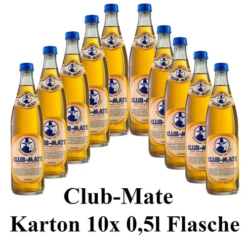 Club-mate das Original 10 Flaschen je 0,5l inkl. Mehrweg Pfand