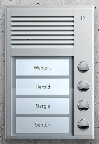 TCS Türsprechstelle (PAK04-EN) - Haus-Alarmanlagen, moderne Türsprechstelle mit klarer Sprachübertragung und einfacher Installation für mehr Sicherheit in Ihrem Zuhause