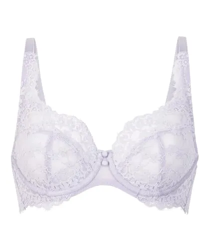 Hunkemöller Unwattierter Bügel-BH Daisy - Purple Heather - 85E - Stylischer unwattierter Bügel-BH mit Spitzen-Details. Ideal für ein elegantes Gefühl und perfekten Sitz. Kombiniere ihn mit passenden Teilen für ein rundum gelungenes Outfit!