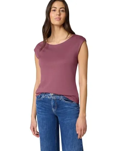 Damen Basic Shirt mit U-Boot-Ausschnitt