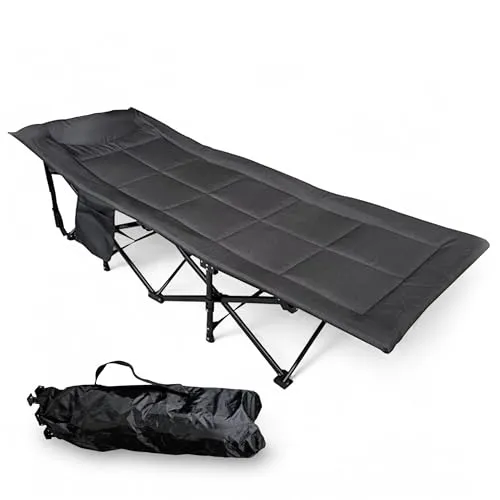 Pop Up Feldbett gepolstert anthrazit mit Tragetasche von Spetebo