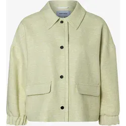 MORE & MORE Bouclé-Jacke im Blouson-Style - Elegante Bouclé-Jacke mit dekorativen Metall-Druckknöpfen, ideal für vielseitige Outfits. Perfekt kombinierbar mit Röcken, Hosen oder Etuikleidern für einen stilvollen Look.