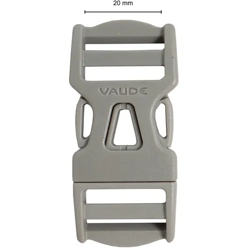 Vaude Steckschnalle 20mm Dual Adjust (Größe ONE SIZE, grau)