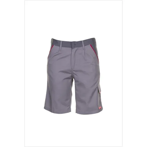 Planam Highline Shorts zink/schiefer/rot Gr. L, 2371052