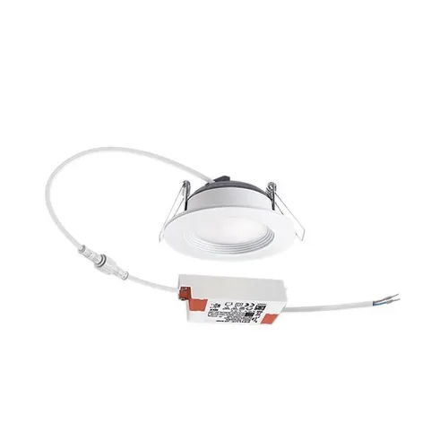 ESYLUX EO10298967 LED-Deckeneinbauleuchte 3000 K, 5 W - Lampe & Leuchte - Hochwertiges LED-Downlight mit 3000K, opaler Abdeckung und 5W Leistung, ideal für eine gleichmäßige Lichtverteilung ohne zusätzliches Zubehör.