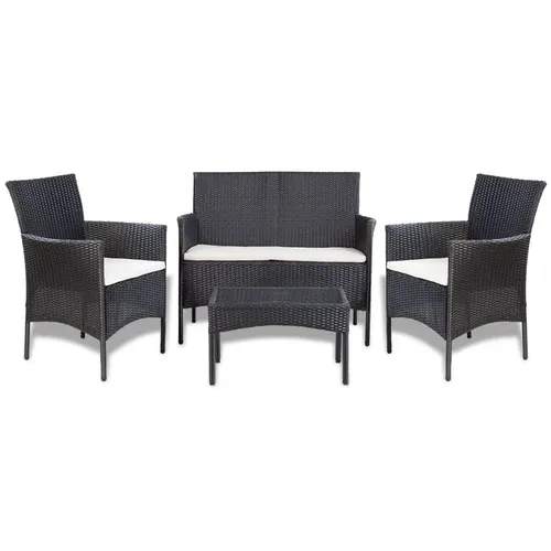vidaXL 4-tlg. Garten-Lounge-Set mit Auflagen von vidaXL