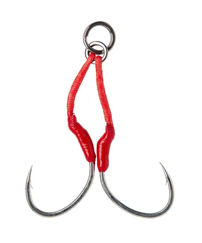 Savage Gear BLOODY ASSIST HOOK SJ # 3/0 2PCS DOUBLE in rot von Savage Gear