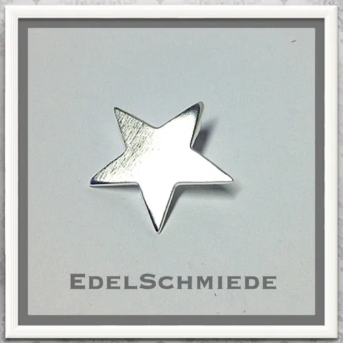 Produktbild großer matter Stern als Kettenanhänger in 925 Silber Edelschmiede925