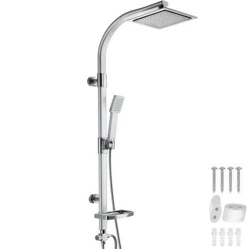 tectake® Regenduschsystem mit Handbrause