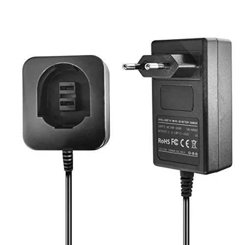 Ladegerät für Dewalt/Black & Decker Ni-MH/Ni-CD Akkus - Akkugeräte-Zubehör für Dewalt/Black & Decker, ideal für Ni-MH und Ni-CD Akkus. Mit LED-Anzeige für den Ladestatus und kompatibel mit einer Vielzahl von Akkumodellen.