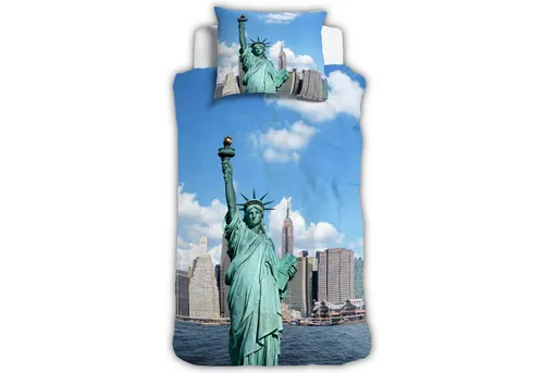 ESPiCO Bettwäsche New York, 2-teilig, Digitaldruck in blau von ESPiCO