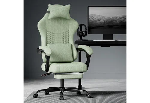 BlingBin Gaming-Stuhl Massage Gaming Sessel mit Fußstütze, PC Stuhl Gamer Stuhl Bürostuhl (1er Set, 1 St), Ergonomisches Design, verstellbare Armlehnen und Rückenlehne