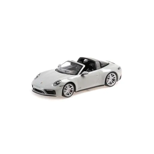 Minichamps 155061064-1:18 Porsche 911 (992) Targa 4 GTS-2021-Grau Sammlerstück Miniaturauto, Grau