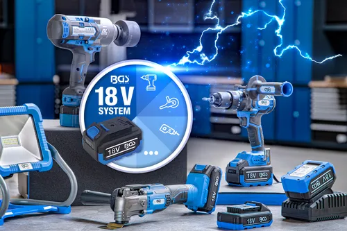 BGS Akku-Schlagschraube 18V mit Bürstenlosem Motor - Akkuschrauber mit 400 Nm maximalem Drehmoment, ideal für Reifenwechsel und anspruchsvolle Schraubarbeiten. Leistungsstark und kabellos für maximale Flexibilität.