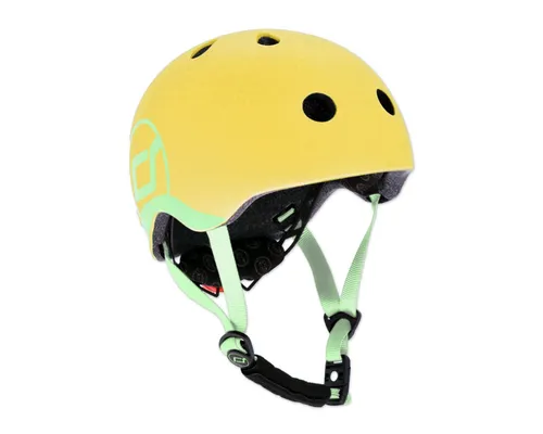 Scoot & Ride Kinder Fahrradhelm Lemon, 45 bis 51cm in gelb von Scoot and Ride