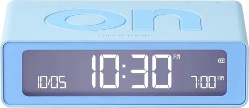 Lexon LR158LB1 Digitalwecker Flip Mini Hellblau in grau von Lexon