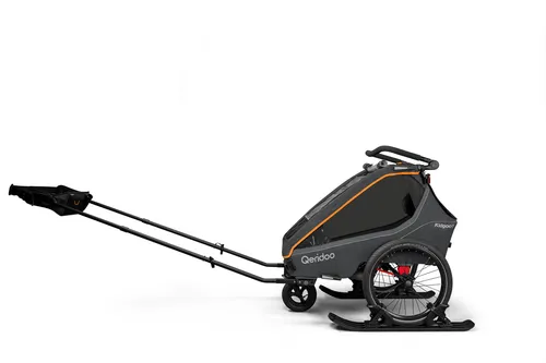 Qeridoo Fahrradanhänger Ski & Hike Set