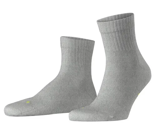 Falke Tagessocke Run Rib (nachhaltige Baumwolle) Kurzsocken hellgrau - 1 Paar, Größe: 37-38