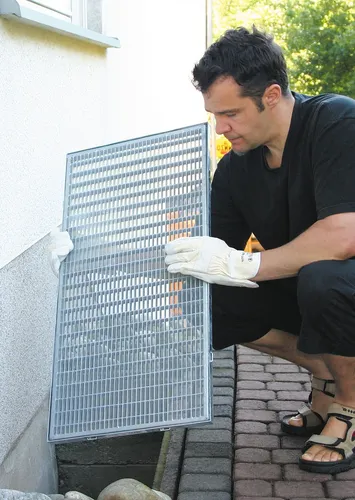 Lichtschachtabdeckung Edelstahl ohne Rahmen Schellenberg 50x125cm