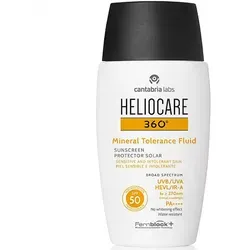 Heliocare 360° Mineral Tolerance Fluid schützendes mineralisches Gesichtsfluid SPF 50 50 ml