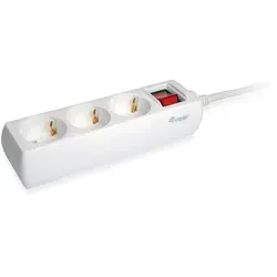 Equip 3fach Verteiler mit Schalter Mehrfachsteckdose Schuko