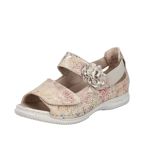 Rieker Damen Sandalen V7472-90 bunt Gr. 39