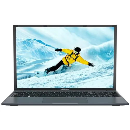MEDION E16423 40,6 cm (16 Zoll) Full HD+ Laptop (Intel Core i5-1155G7, 512GB SSD, 8GB LPDDR4X RAM, Win 11 Home)