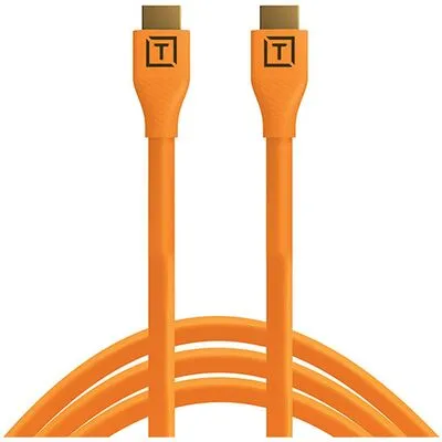 Tether Tools TetherPro HDMI 2.0 auf HDMI 2.0 15' (4.6m) Schwarz - Kabel für hochauflösende Videoübertragungen, ideal für professionelle Fotografen und Videografen, mit robuster Bauweise und flexibler Länge.
