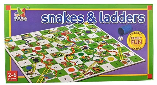 Quickdraw Snakes Und Leitern Klassisch Familie Brettspiel für Kinder & Erwachsene