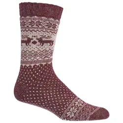 TippTexx 24 Norwegersocken 2 Paar Norweger-Socken mit Merino- und Alpakawolle für Damen & Herren (Set, 2 Paar) Schönen Norwegerdessins in vielen Farben, Alpaka- und Merinowolle rot 35-38