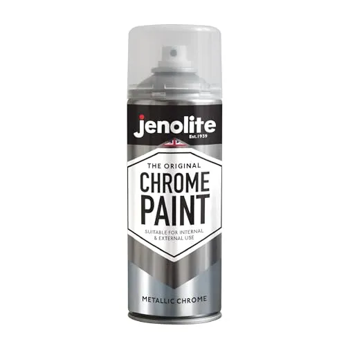 JENOLITE Chrom Spray 400ml – Hochglänzendes Metallisch-Silber für Vielseitige Anwendungen