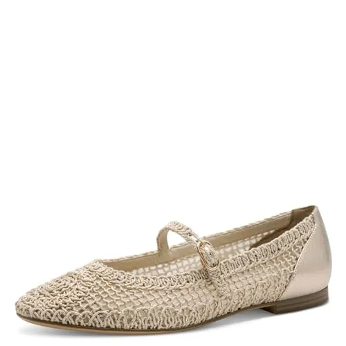 Riemchenballerina TAMARIS in Gold, Gr. 40 in silber von Tamaris