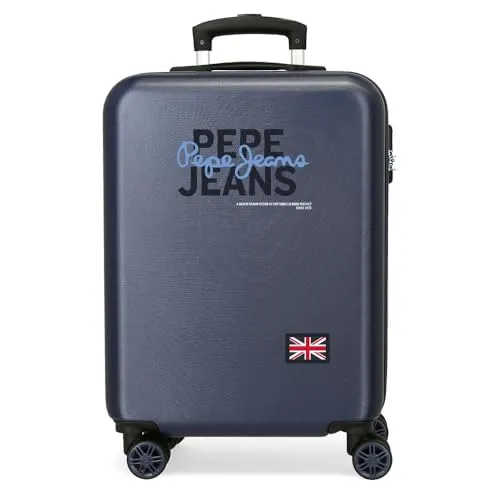 Pepe Jeans Seldon Kabinenkoffer, blau, 38 x 55 x 20 cm, starr, 2 kg, seitlicher Kombinationsverschluss, ABS, 2 kg, 35 l, Handgepäck von Joumma Bags, blau, Talla única, Kabinenkoffer