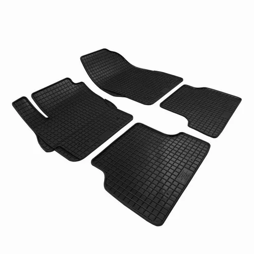 Gummimatte Passform für Ford Focus (11/2004-02/2011) 4-tlg | PETEX - Hochwertige, passgenaue Gummifußmatten für Ford Focus, ideal für alle Wetterbedingungen mit Antirutschfunktion und 24 Monate Herstellergarantie.