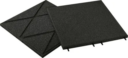 Produktbild Profimat Fallschutzplatten 50 x 50 x 3 cm anthrazit Matten Fallschutzmatten