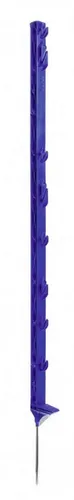 Kerbl Weidenzaunpfahl Titan Plus 108 cm - 25 Stück - 25 robuste Weidezaunpfähle aus schlagzähem Kunststoff mit Metall-Trittverstärkung für hohe Stabilität. Ideal für alle gängigen Zäune und auch bei Frost bestens geeignet.