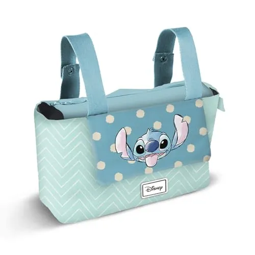 Lilo und Stitch Lovely-Hamper Mommy Organizer-Tasche - für Kinderwagen, wasserabweisend und mit praktischen Fächern für Flaschen